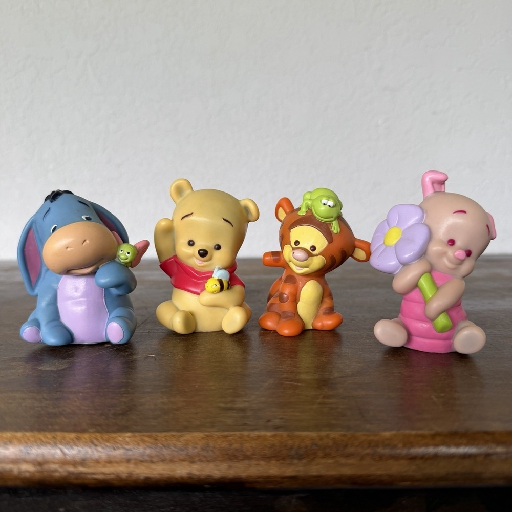 Fisher Price Little People Disney Baby 100 Acre Pooh-Tigger-Piglet-Eeyore 2001